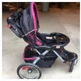 Jogging Baby Carriage with MP3 Player Speakers