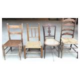 4 Different Wooden Chairs