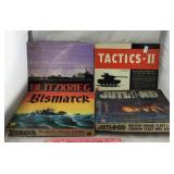 Four Vintage Avalon Hill War Board Games