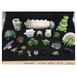 Collection of Decorative Glass Frogs