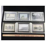 Collection of Frames with Landmark Art