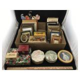 Collection of Art Frames, Boxes, Tins & Decor
