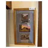 Framed Triptych Lithograph