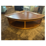 Wedge Shaped Cocktail Table