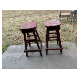 Two Vintage Stools