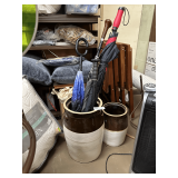 Two Vintage Stoneware Crocks & Contents