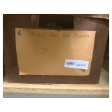 Contents of Boxes Consisting of Radial Arm Saw Supplies & More