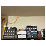 Contents of Shelf Featuring Small Tool Organizational Bins & More
