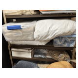 Shelf & Contents: Blankets, Pillows, & More