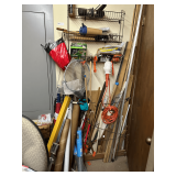Contents of Corner: Wall Rack, Electrical Light, Hot Shot Fogger & More