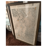 3D Raised Relief Topographic Map