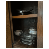 Contents of Cabinet: Casserole Dishes & More