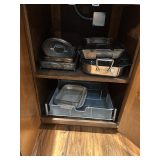 Contents of Cabinet: Bakeware, Casserole Dishes & More