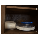 Contents of Cabinet: Paper Plates & Plastic Cups