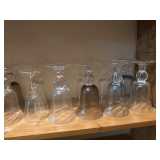 Contents of Cabinet Featuring Vintage Glassware