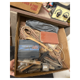 Contents of Box Consisting of Small Wire Scraps and Electrical Items