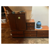 Wood Cabinet with Drawers