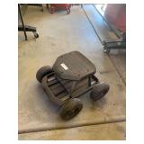 Rolling Garden Seat Stool with Storage Tool Tray