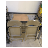 Two Metal Folding Chairs