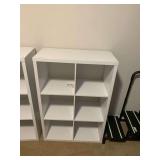White Six-Cube Shelving Unit