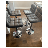Set of 4 Contemporary Bar Stools