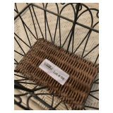 Woven Basket with Metal Frame