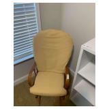 Wooden Rocking Chair with Cushion