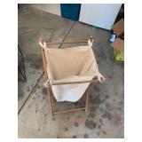 Wooden Frame Laundry Hamper with Canvas Bag