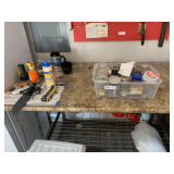 Container of Assorted Hardware and Tools