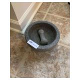 Gray Granite Mortar and Pestle Set