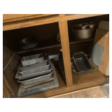 Contents of Cabinet: Bakeware, Cutting Boards