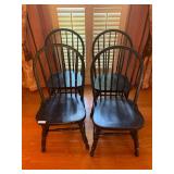 Four Spindle-Back Dining Chairs