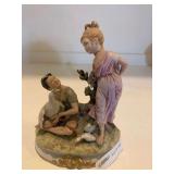 Porcelain Figurine: Boy and Girl with Geese