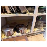 Miscellaneous Kitchenware Including Pots, Pans, an