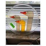 MCM Plate with Goose Design by Charlotte Finn