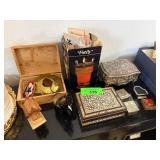 Decorative Items Including Boxes, Trinkets, and Co