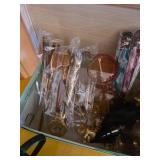Decorative Items Including Utensils, Magnifiers, a