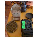 Vintage Cast Iron and Metal Kitchen Items