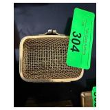 Gold-Tone Mesh Coin Purse with Clasp Closure
