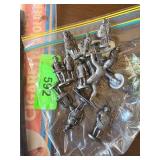 Metal Miniature Soldier Figures with Base Marked ï¿½