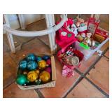 Christmas Decorations Including Ornaments and Stoc