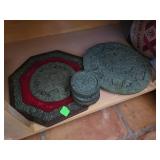 Decorative Aztec-Inspired Calendars in Green Finis