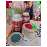 Vintage Thermos Containers and Other Kitchenware
