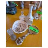 Decorative Items Including Magnifying Glass and Ce