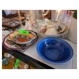 Ceramic Bowls and Pitcher with Mixed Makers Marks