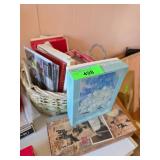 Lot Including Puzzles, Trading Cards, and Vintage