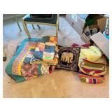 Quilts, Textiles, Pillow, and Bags with Embellishe