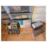 Various Home Decor Items, Table Lamp, and CD Colle