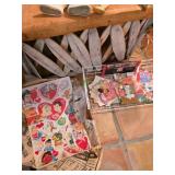 Vintage Valentine Cutouts and Ephemera