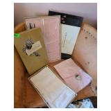 Vintage Linens, Embroidered Pieces, and Lace Items